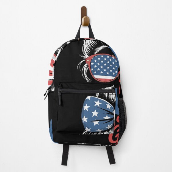 Item preview, Trump Missouri Gal Messy Bun Election American Flag Women Kids Men designed and sold by RoyTill0Art.