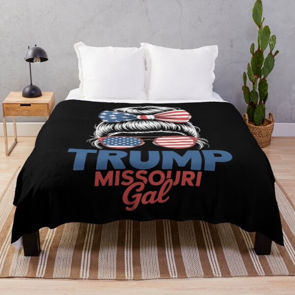 Item preview, Trump Missouri Gal Messy Bun Election American Flag Women Kids Men  designed and sold by RoyTill0Art.