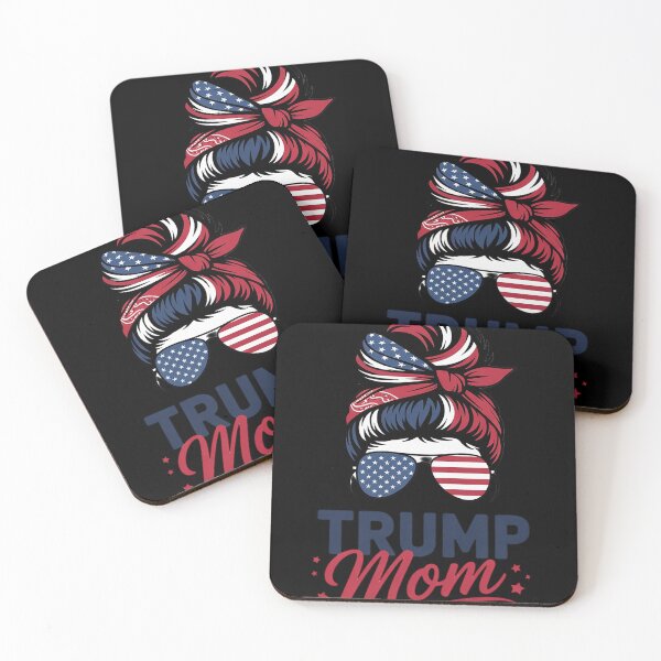 Item preview, Trump Mom Inauguration Day 2025 Messy Bun American Flag  designed and sold by RoyTill0Art.