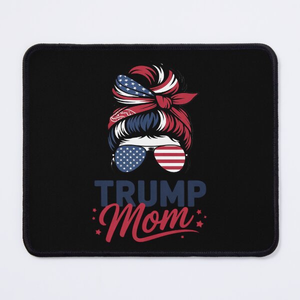 Item preview, Trump Mom Inauguration Day 2025 Messy Bun American Flag designed and sold by RoyTill0Art.