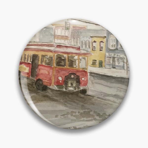Item preview, Winter Trolley Oxford Ohio designed and sold by LisaHuddlestonArt.