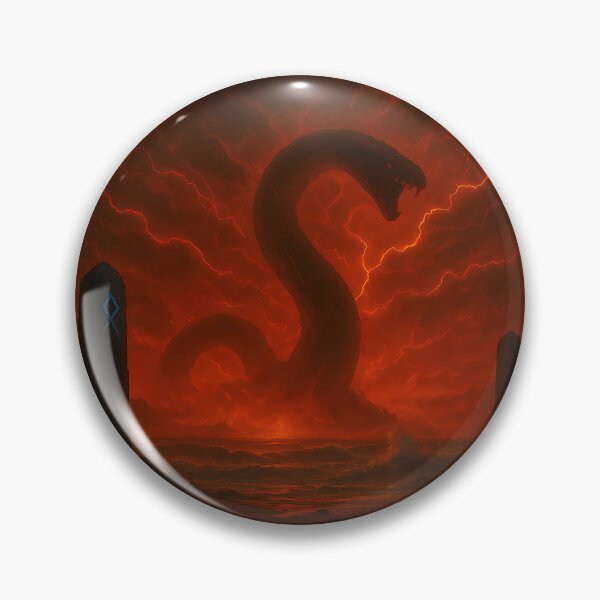 Item preview, Ragnarok’s Shore – Jörmungandr Rising from the Apocalyptic Sea designed and sold by NorseDrip.