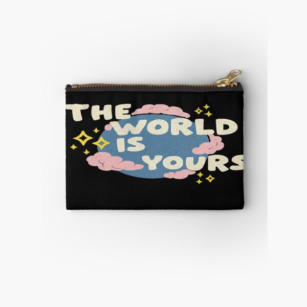 Item preview, The World Is Yours – Motivational Earth Illustration with Stars and Clouds designed and sold by Bright Nest Studio.