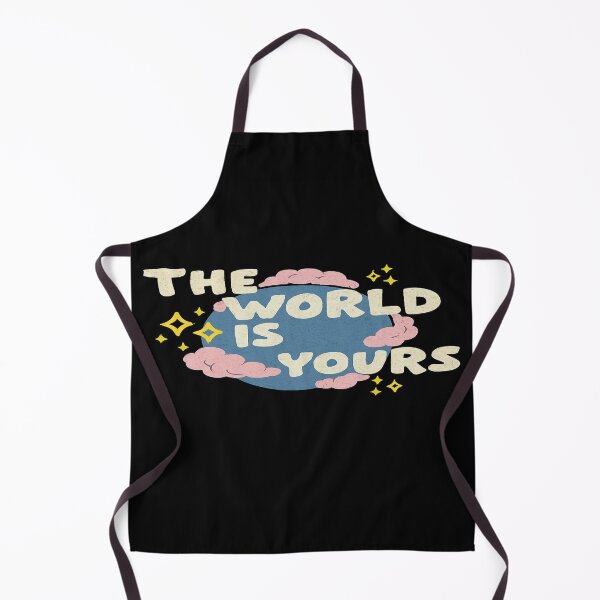 Item preview, The World Is Yours – Motivational Earth Illustration with Stars and Clouds designed and sold by Bright Nest Studio.