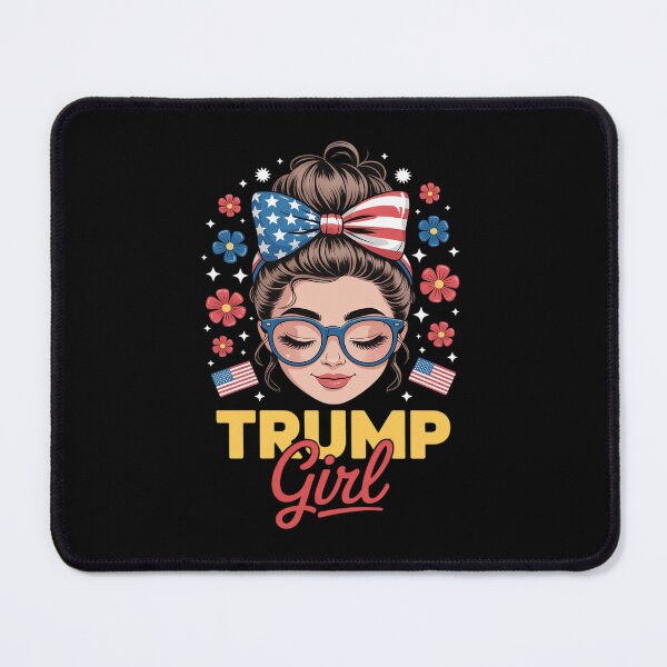Item preview, Yes I'm A Trump Girl, I'm Still A Trump Girl Messy Bun designed and sold by RuthGAArt.