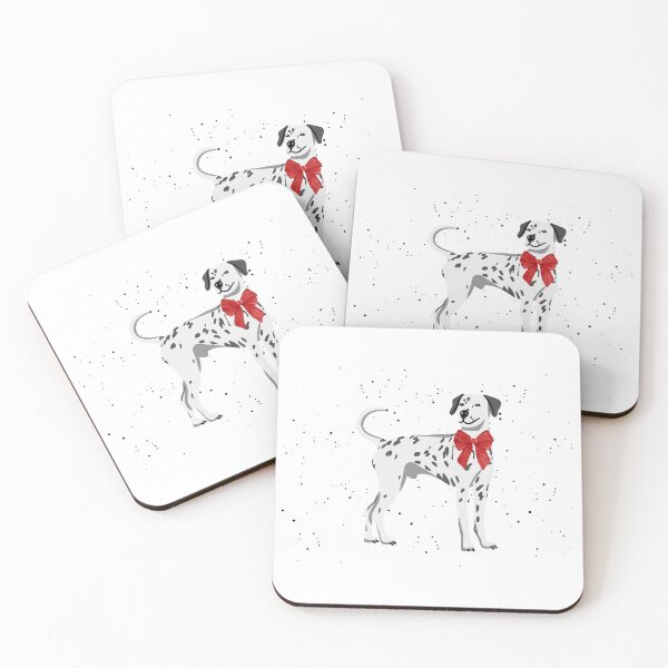 Item preview, Dalmatian with a Red Bow – Cute Illustration designed and sold by iamKRUK.