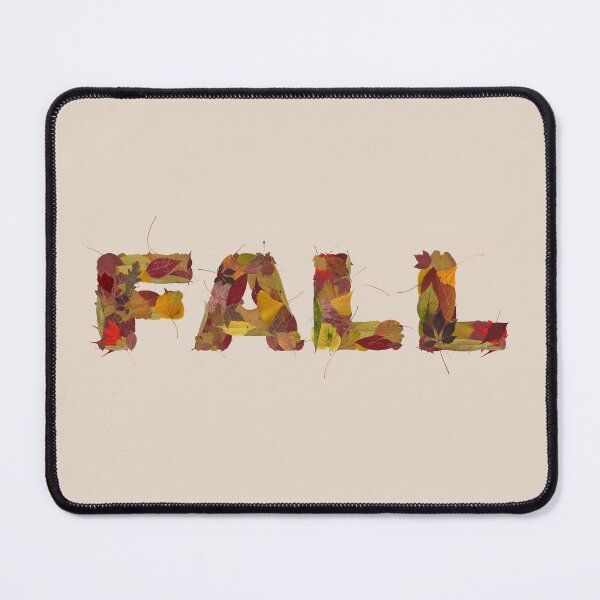 Item preview, Fall Word Typography In Autumn Leaves (horizontal) designed and sold by TheSassyNoble.