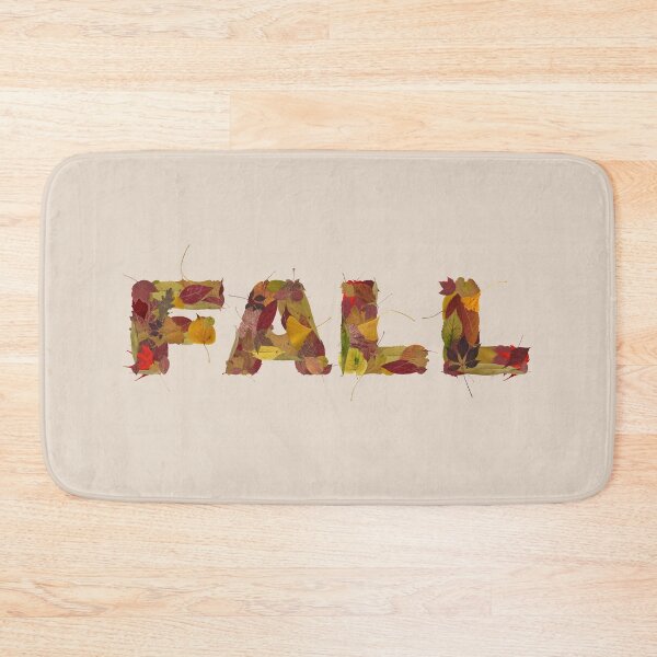 Item preview, Fall Word Typography In Autumn Leaves (horizontal) designed and sold by TheSassyNoble.
