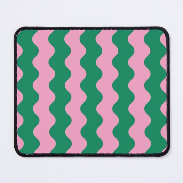 Item preview, Pink and Green Wavy Stripe Pattern designed and sold by Tato's.