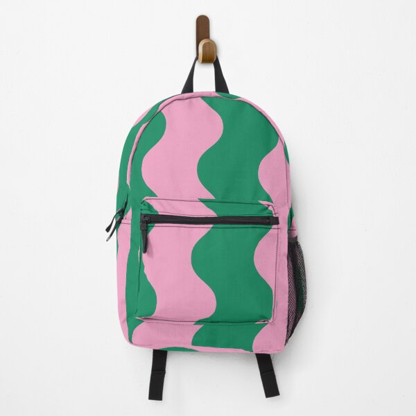 Item preview, Pink and Green Wavy Stripe Pattern designed and sold by Tato's.