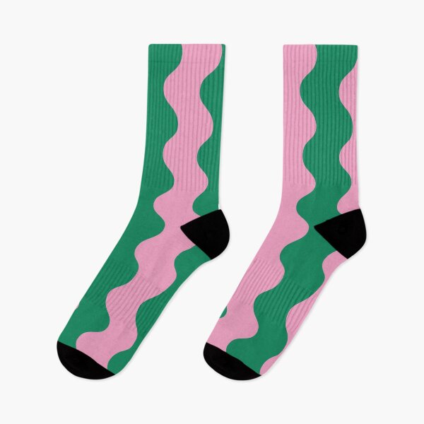 Item preview, Pink and Green Wavy Stripe Pattern designed and sold by Tato's.