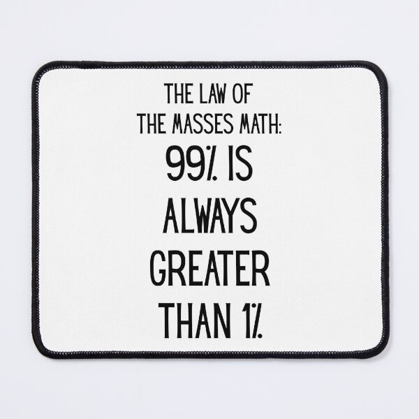 Item preview, The Law Of The Masses Math designed and sold by threadsjam.