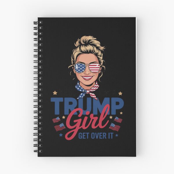 Item preview, Yes Im Trump Girl Get Over It Support Trump Girl Messy Bun  designed and sold by RuthGAArt.