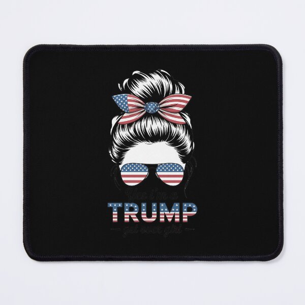 Item preview, Yes Im Trump Girl Get Over It Support Trump Girl Messy Hair designed and sold by RuthGAArt.