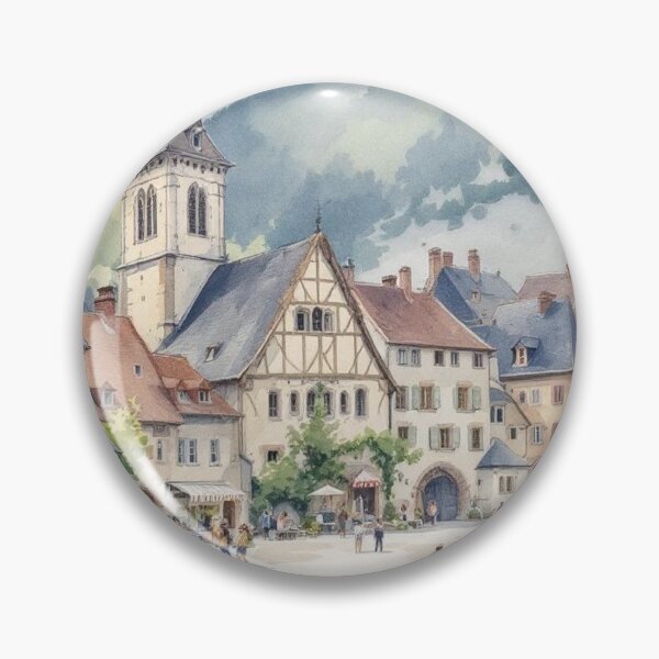 Artikelvorschau, Dorfplatz (Auvergne) entworfen und verkauft von jefboutique6150.