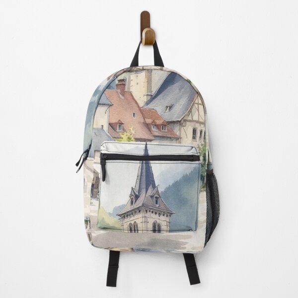 Item preview, Village square (Auvergne) designed and sold by jefboutique6150.