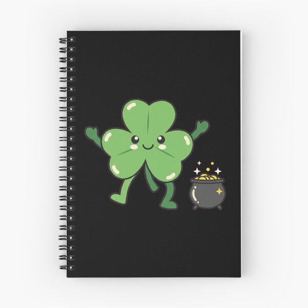 Item preview, Dancing Shamrock Pot of Gold Kawaii Cute St Patricks Day designed and sold by Bratak.