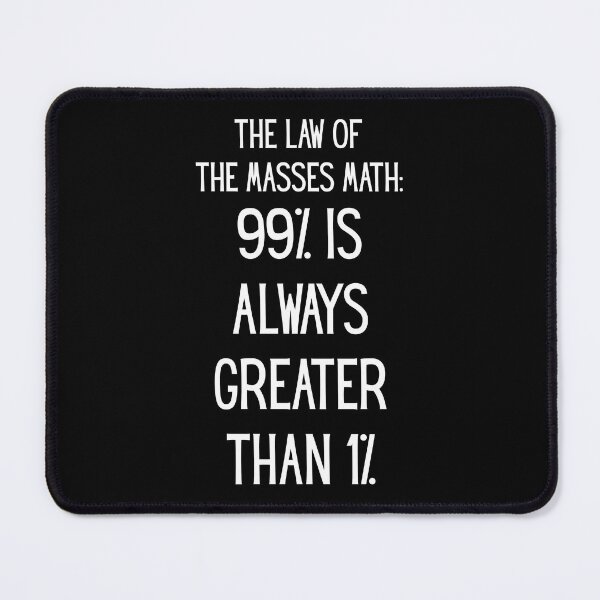 Item preview, The Law Of The Masses Math designed and sold by threadsjam.