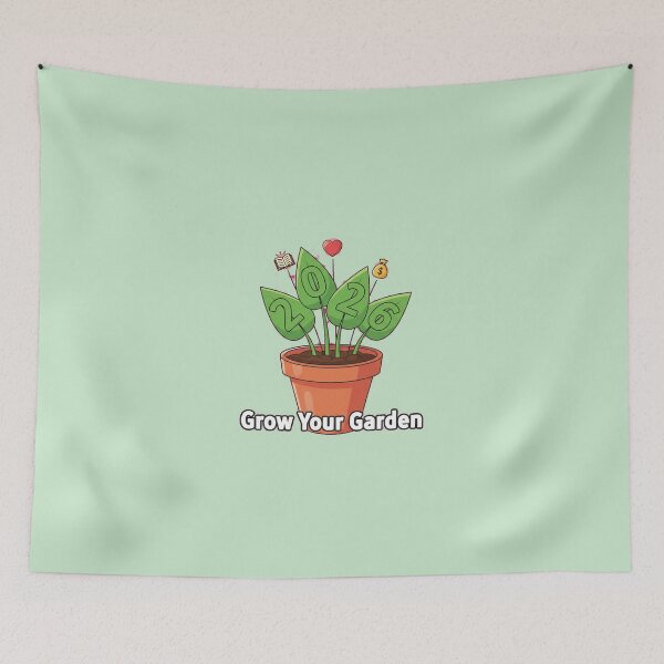 Aperçu de l'œuvre Grow Your 2026 Garden: New Year Goals & Growth Plant créée et vendue par Bratak.