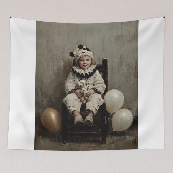 Item preview, Child Clown with Balloons designed and sold by lautir.