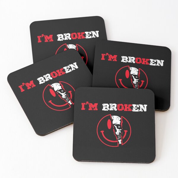 Item preview, Confused Smile I'm Broken Invisible Illness I'm Fine Broken designed and sold by GabrielleBartol.