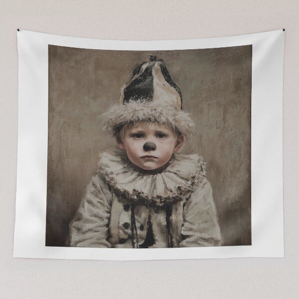 Item preview, Melancholic Child Clown Portrait designed and sold by lautir.