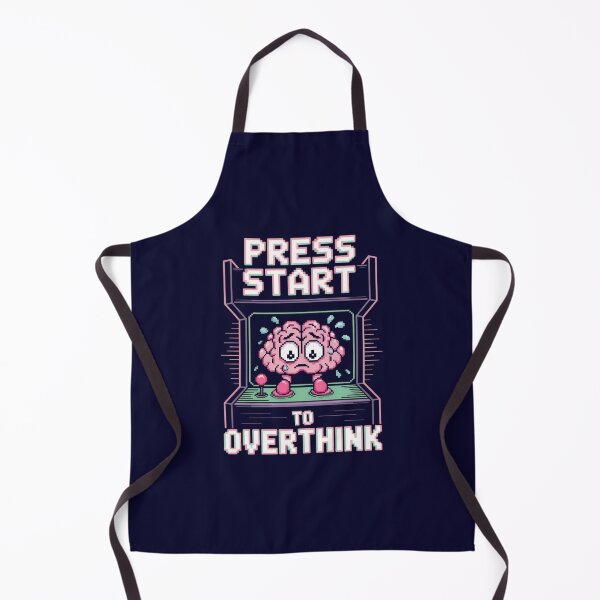 Item preview, Press start to overthink an anxiety mental health awareness designed and sold by Trendsecne.