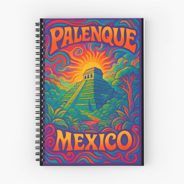 Item preview, Palenque Psychedelic Travel Poster - 70s Retro Art designed and sold by Cosmopolis.