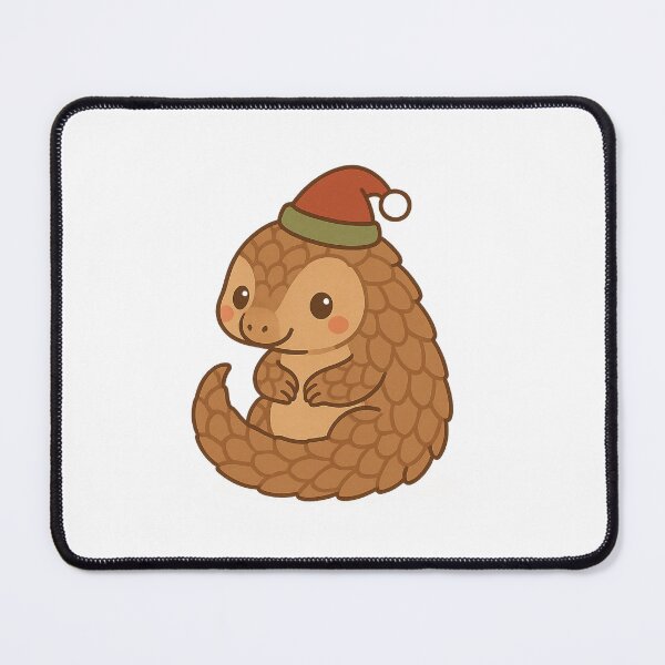 Item preview, Kawaii Festive Pangolin Elf – Cute Holiday Animal Illustration designed and sold by ThaiArtShop.