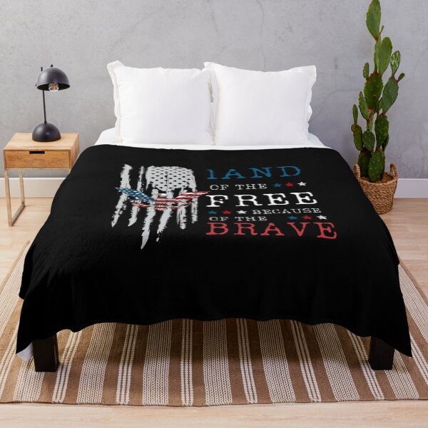 Item preview, Land of the Free Because of Brave America - American Flag 4th of July designed and sold by GabrielleBartol.