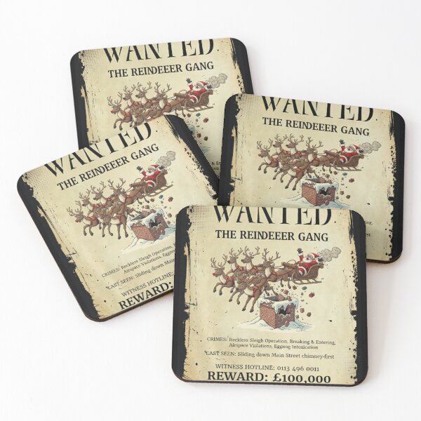 Item preview, WANTED: the reindeer gang designed and sold by AlphaPrint2410.