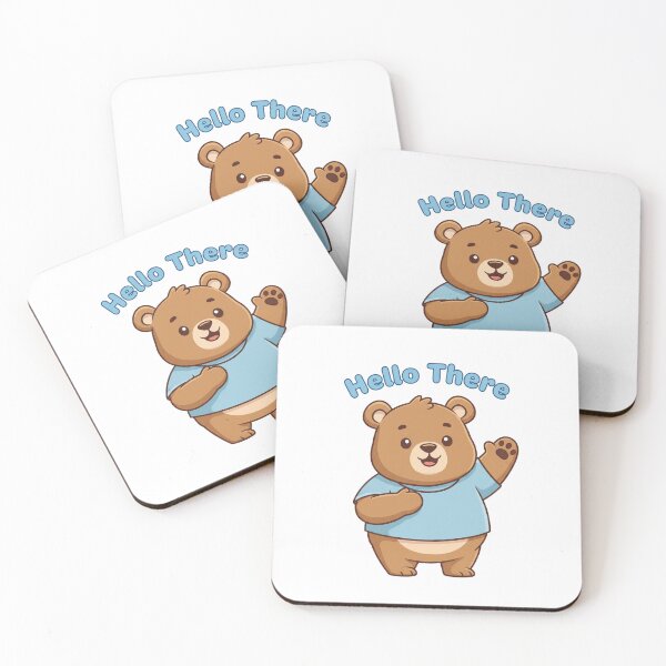 Item preview, Bear Cartoon "Hello There" designed and sold by MrRares21.