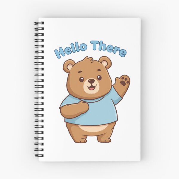 Item preview, Bear Cartoon "Hello There" designed and sold by MrRares21.