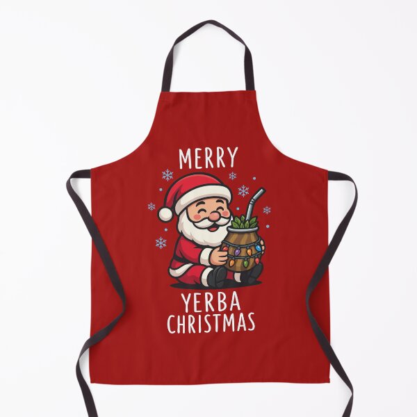 Item preview, Copy of Merry Yerba Christmas – Cute Santa Drinking Mate designed and sold by MonkaDesigns.