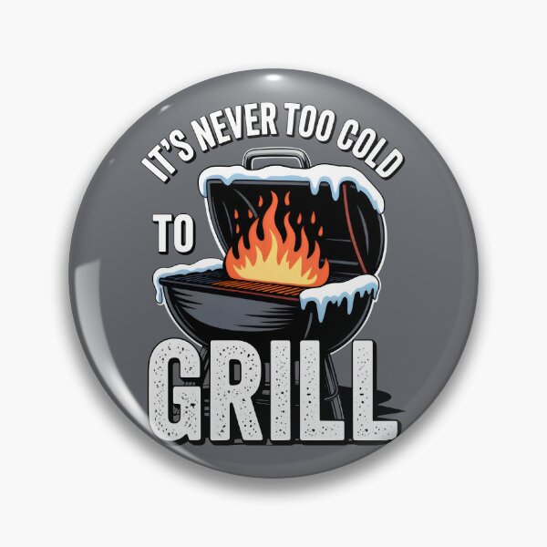 Aperçu de l'œuvre Il ne fait jamais trop froid pour faire des grillades avec le barbecue Snowy Flame. créée et vendue par SplashTastic.