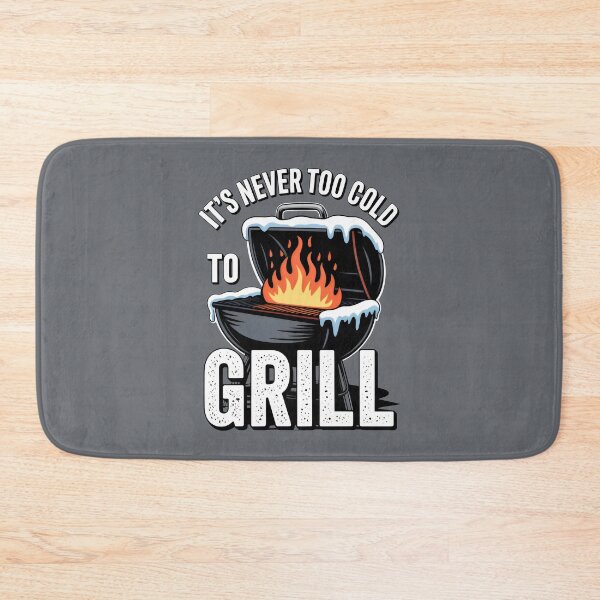 Artikelvorschau, Es ist nie zu kalt zum Grillen – Snowy Flame BBQ-Design entworfen und verkauft von SplashTastic.