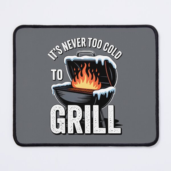 Artikelvorschau, Es ist nie zu kalt zum Grillen – Snowy Flame BBQ-Design entworfen und verkauft von SplashTastic.