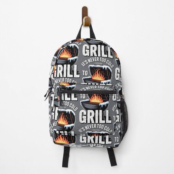 Artikelvorschau, Es ist nie zu kalt zum Grillen – Snowy Flame BBQ-Design entworfen und verkauft von SplashTastic.