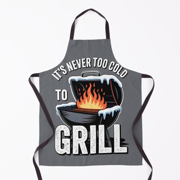 Artikelvorschau, Es ist nie zu kalt zum Grillen – Snowy Flame BBQ-Design entworfen und verkauft von SplashTastic.