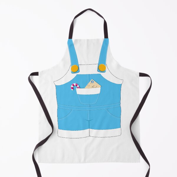Item preview, Blue Santa Claus overalls with barley sugar and lettre on withe background designed and sold by EyeTrickster.