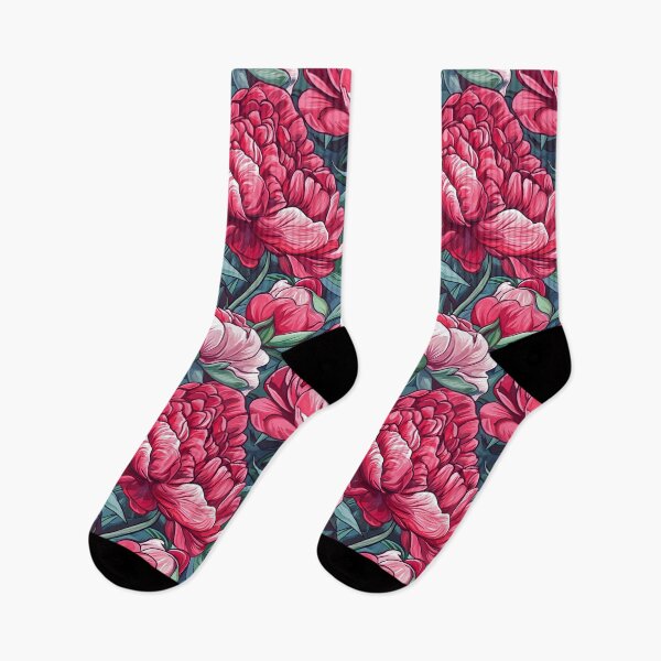 Item preview, Elegant Petaled Floral Peonies Print For Summer Gift designed and sold by RoyalStarsPatts.