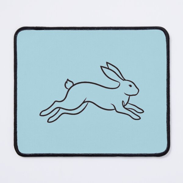 Item preview, Minimalist Leaping Easter Bunny Line Art Outline designed and sold by Bratak.