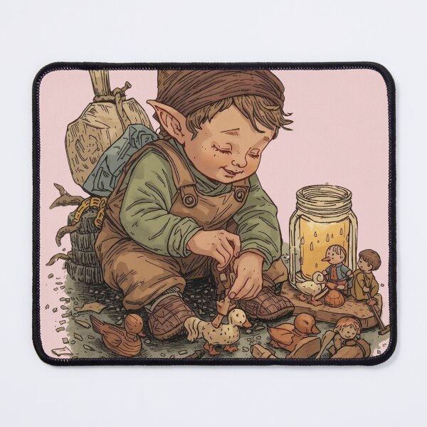 Item preview, Toymaker Elf – Vintage Cottagecore Christmas Magic designed and sold by Deezyned.