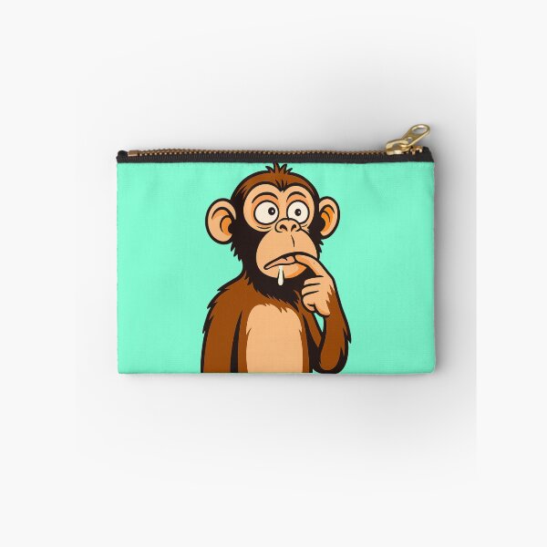Item preview, Thinking Monkey Drooling – Funny Curious Ape Illustration designed and sold by Ivy-Triggs.