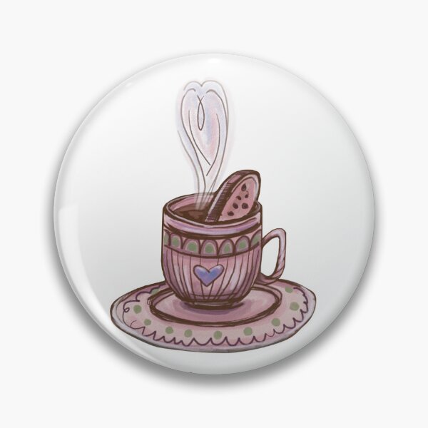 Item preview, Romantic coffee drawing with a couple in the shape of a heart designed and sold by olenapetol.