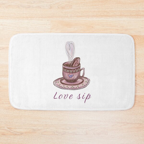 Item preview, Romantic coffee drawing with a couple in the shape of a heart designed and sold by olenapetol.