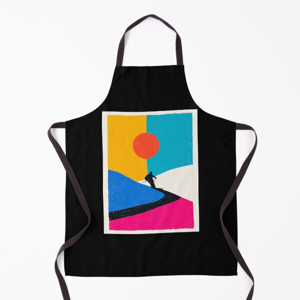 Item preview, Vintage Skier Skiing Bold Colors designed and sold by ikidyounot.