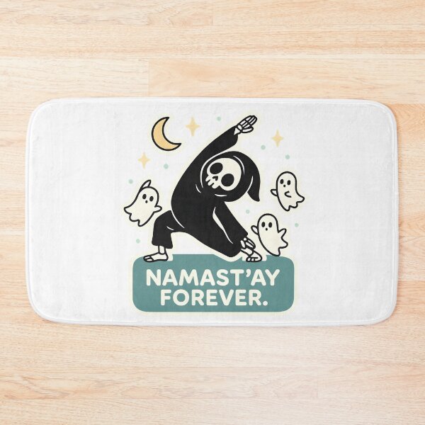 Item preview, Namast'ay Forever! - Grim Reaper Yoga Pose designed and sold by Cheerioza.