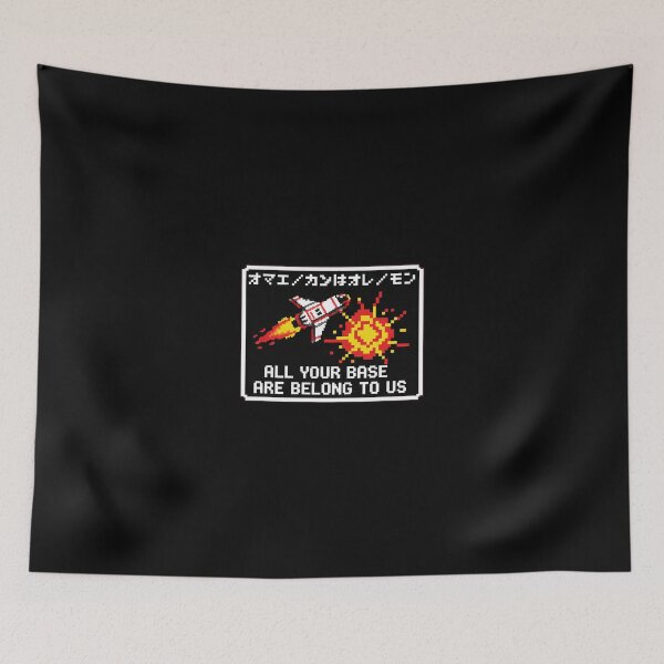Item preview, All Your Base Retro Gaming Command Zero Wing Meme designed and sold by Bratak.