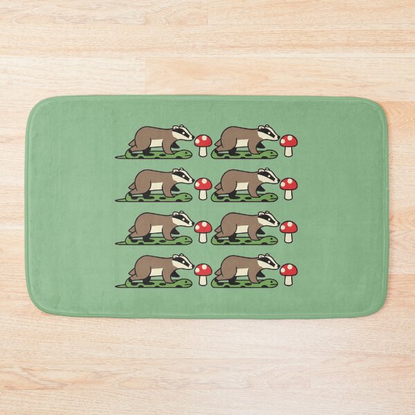 Item preview, Badger Badger Mushroom Snake Cartoon Flash Art designed and sold by Bratak.